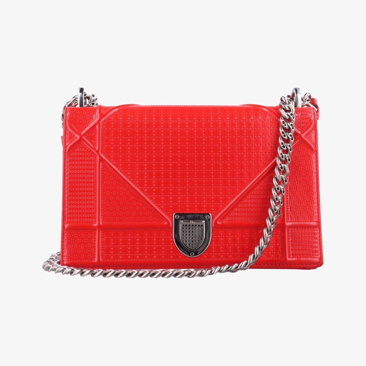 Dior Diorama Red Leather 09-BO-0126 Shoulder Bag