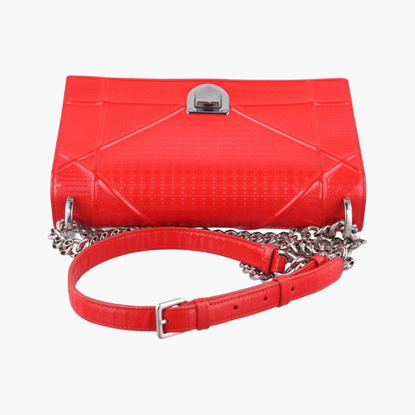 Dior Diorama Red Leather 09-BO-0126 Shoulder Bag
