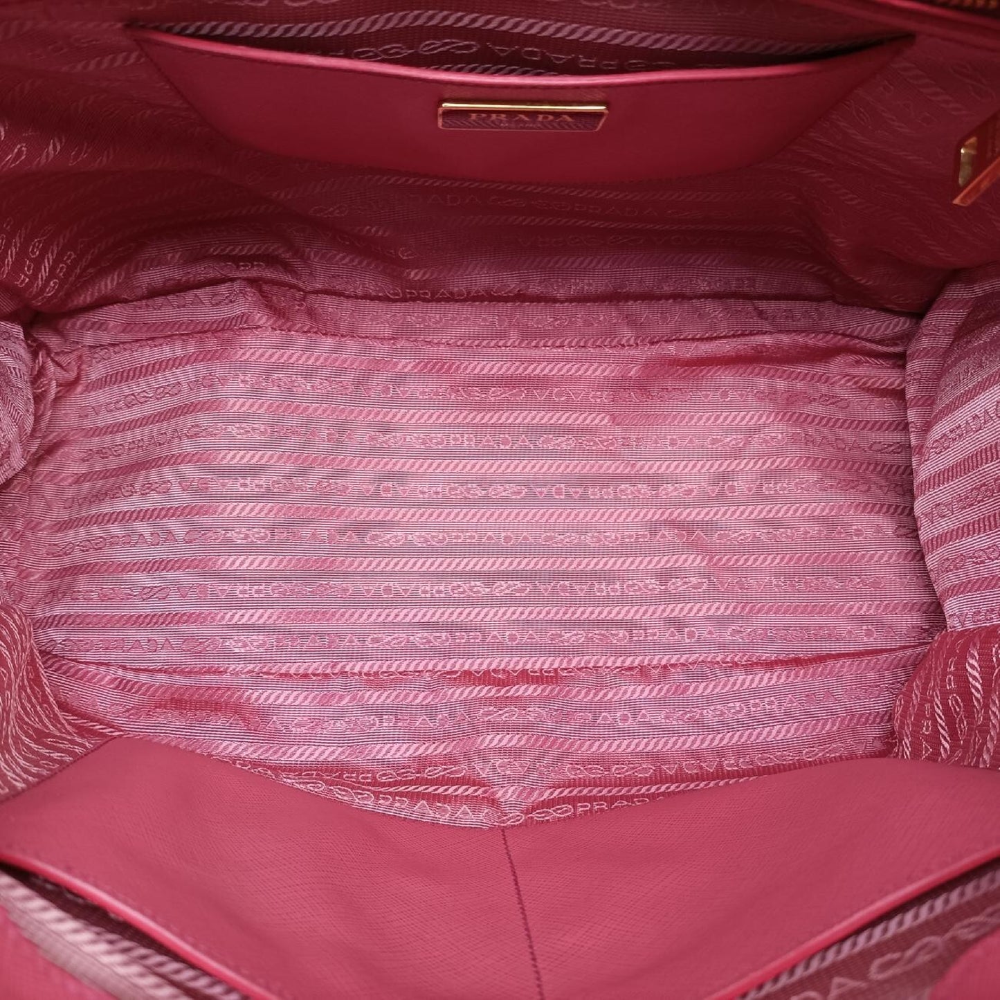 PRADA Galleria Rose Red Saffiano Leather Shoulder Bag BN227458/S 158