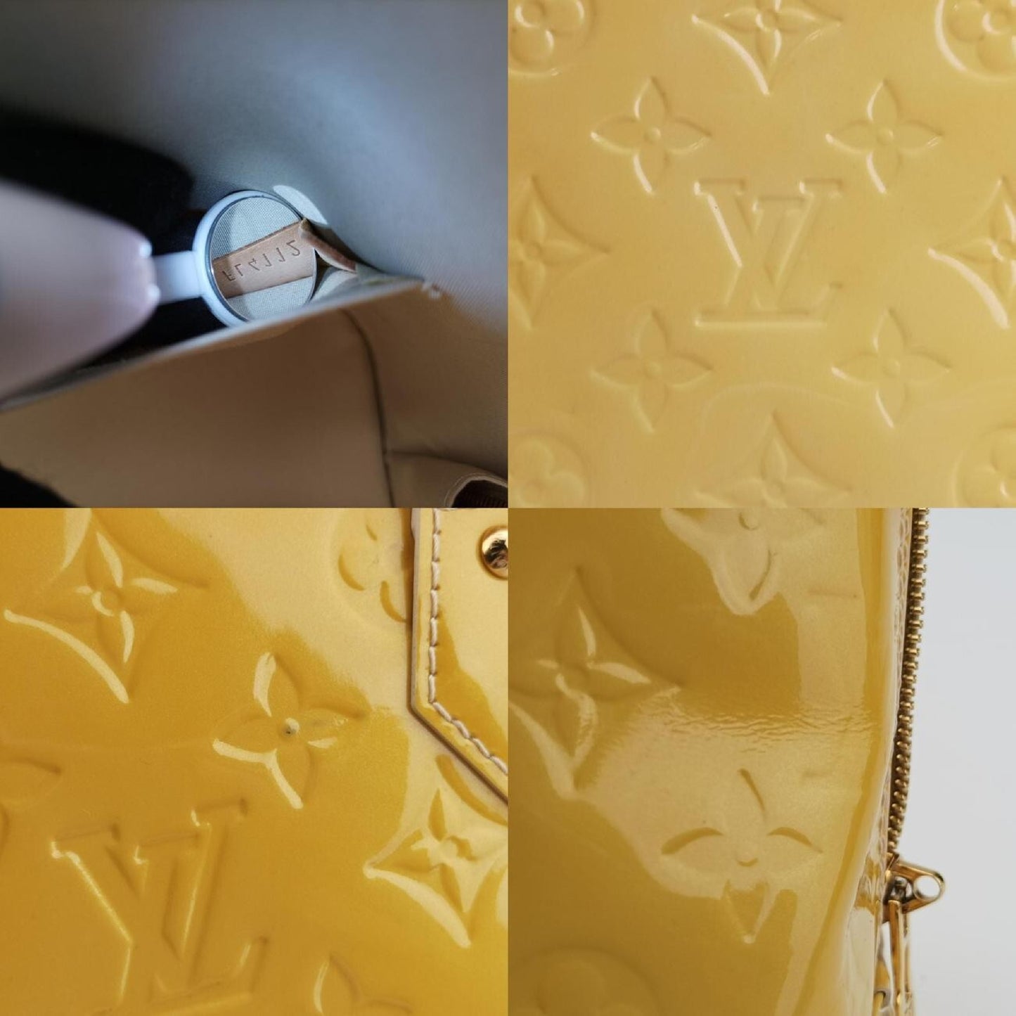 LOUIS VUITTON Alma PM Citrine Vernis M90101FL4112 Handbag