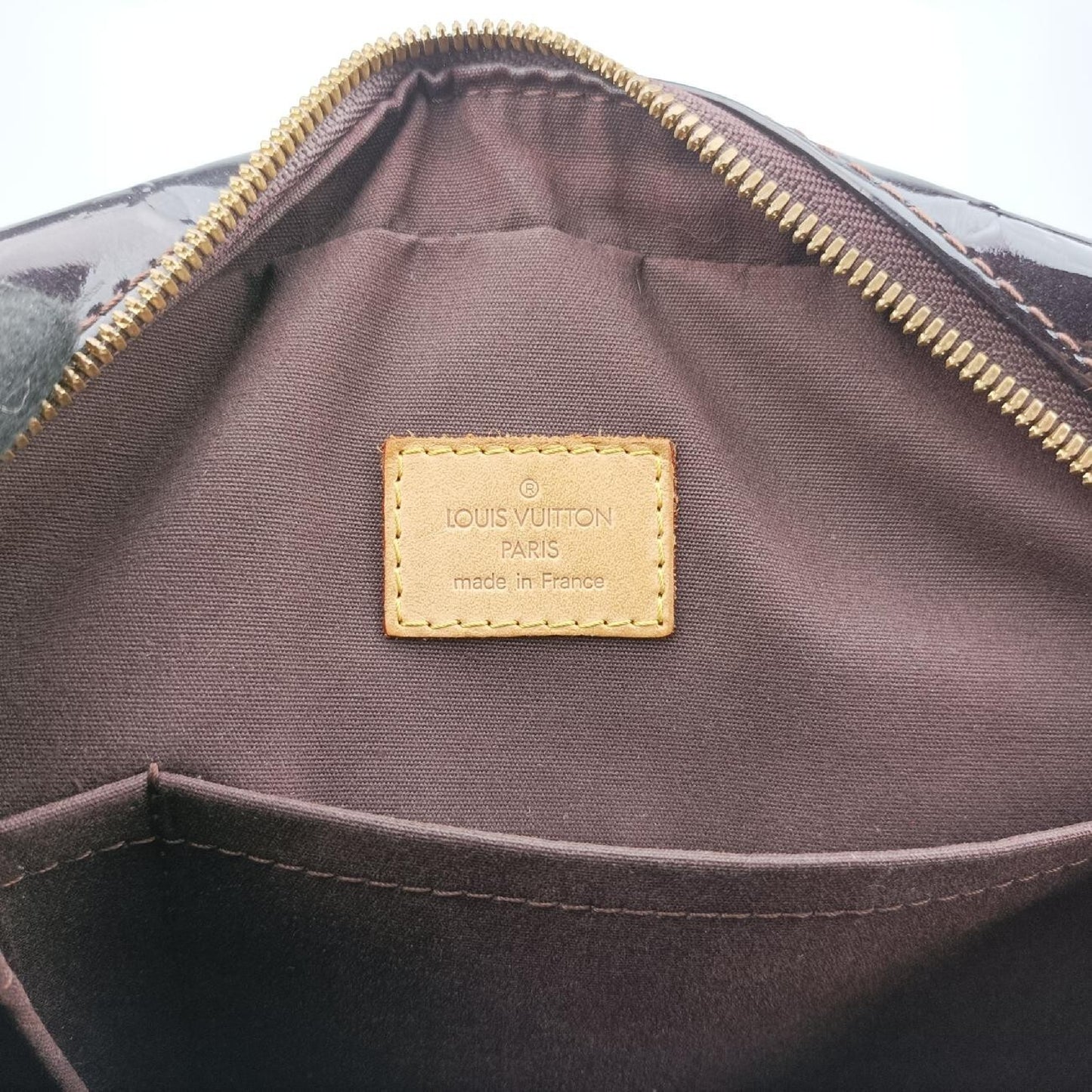 LOUIS VUITTON Summit Drive Amaranthe Vernis M93516 Handbag, unknown production number