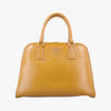 PRADA Pyramid Yellow Patent BL0808180 8 Handbag