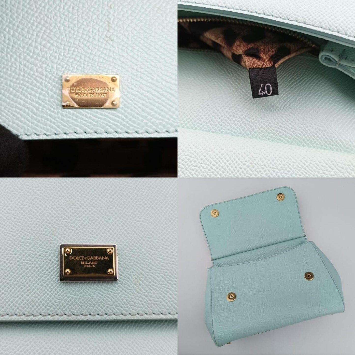 Sicily Green Leather 40 Shoulder Bag