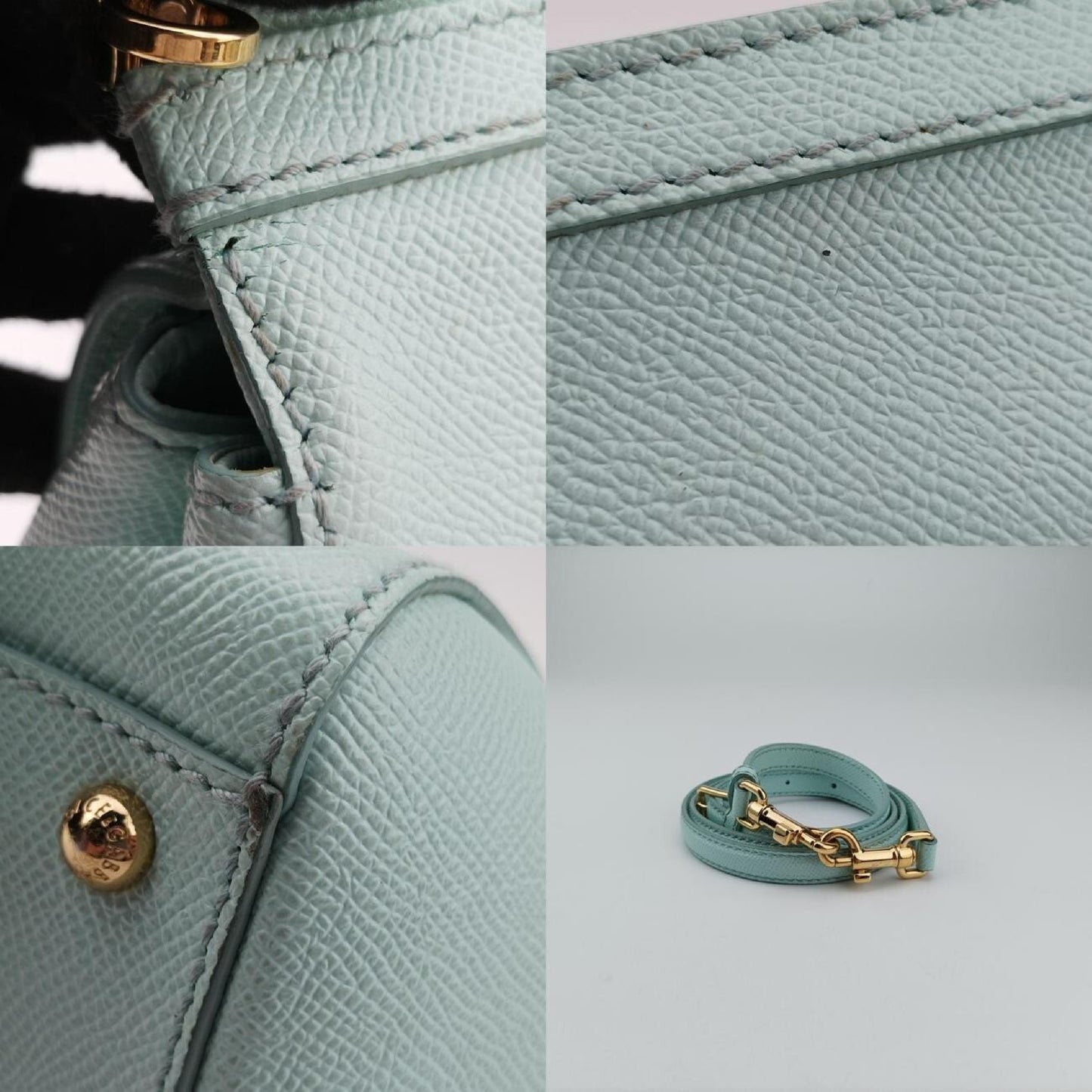 Sicily Green Leather 40 Shoulder Bag