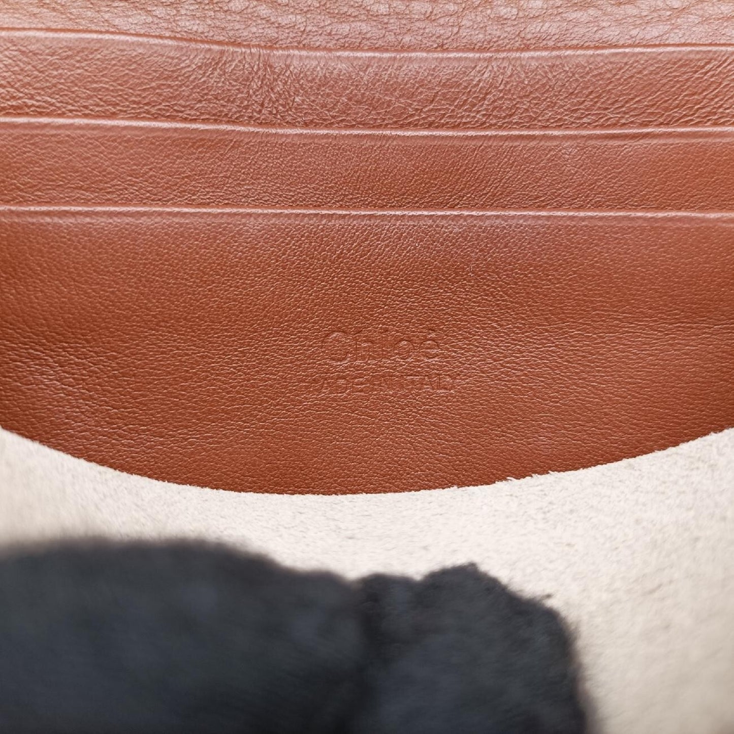 Chloe Faux Brown Suede x Leather 03 17 75 65 Shoulder Bag