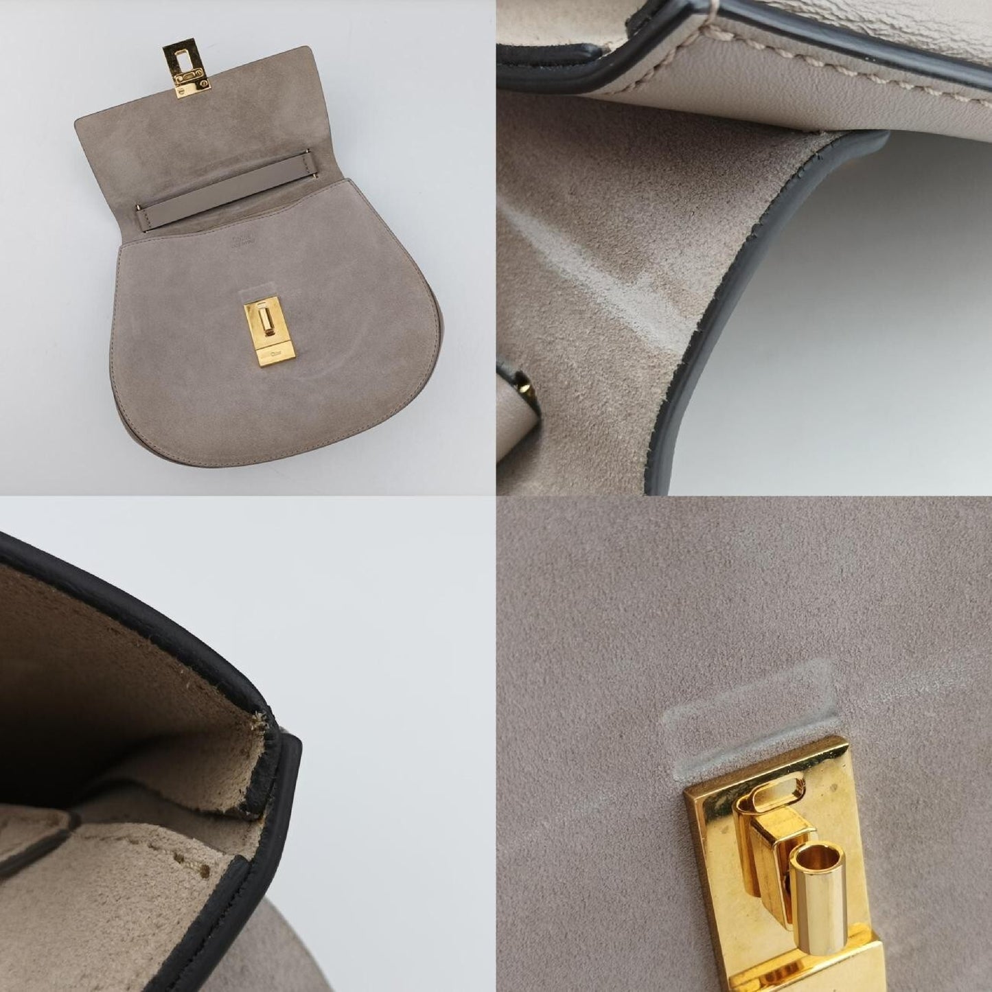 Chloe Drew Gray Leather 01 17 70 65 6 Shoulder Bag