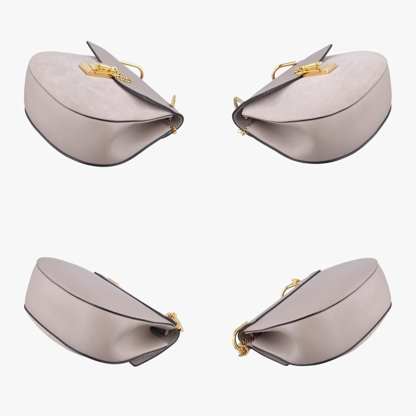 Chloe Drew Gray Leather 01 17 70 65 6 Shoulder Bag