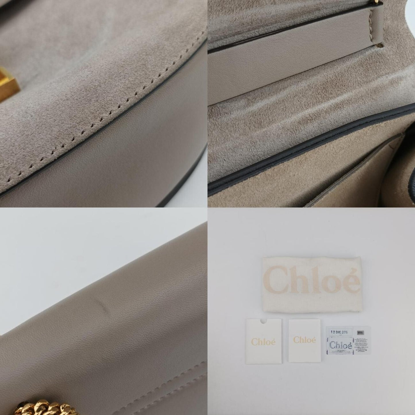 Chloe Drew Gray Leather 01 17 70 65 6 Shoulder Bag