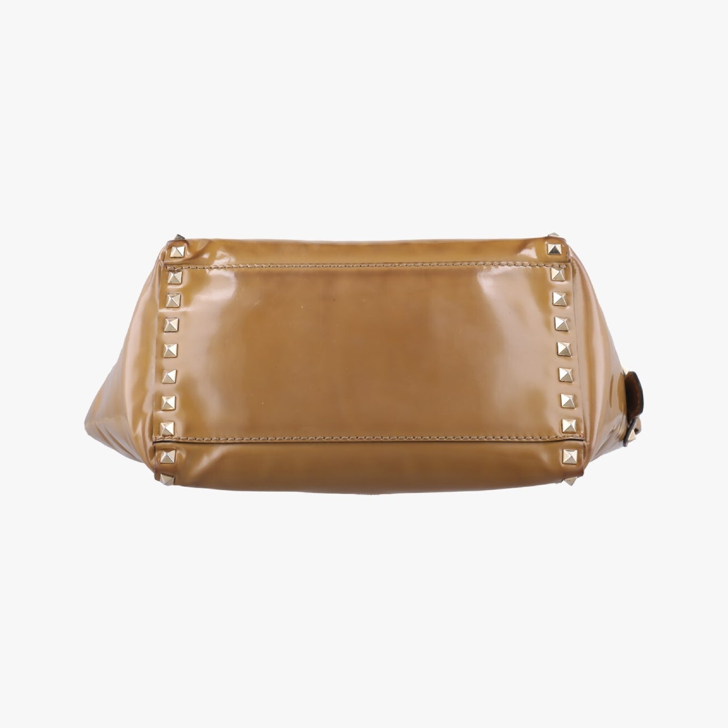 VALENTINO Rockstud Beige Patent BGF540VNE1 Shoulder Bag