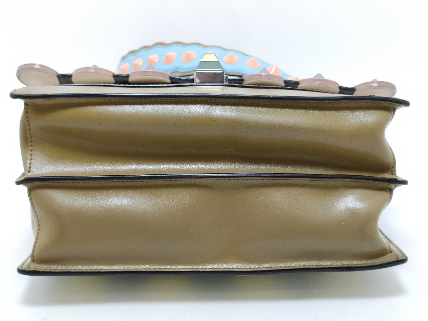 FENDI Canai Shoulder Bag Striped Handbag