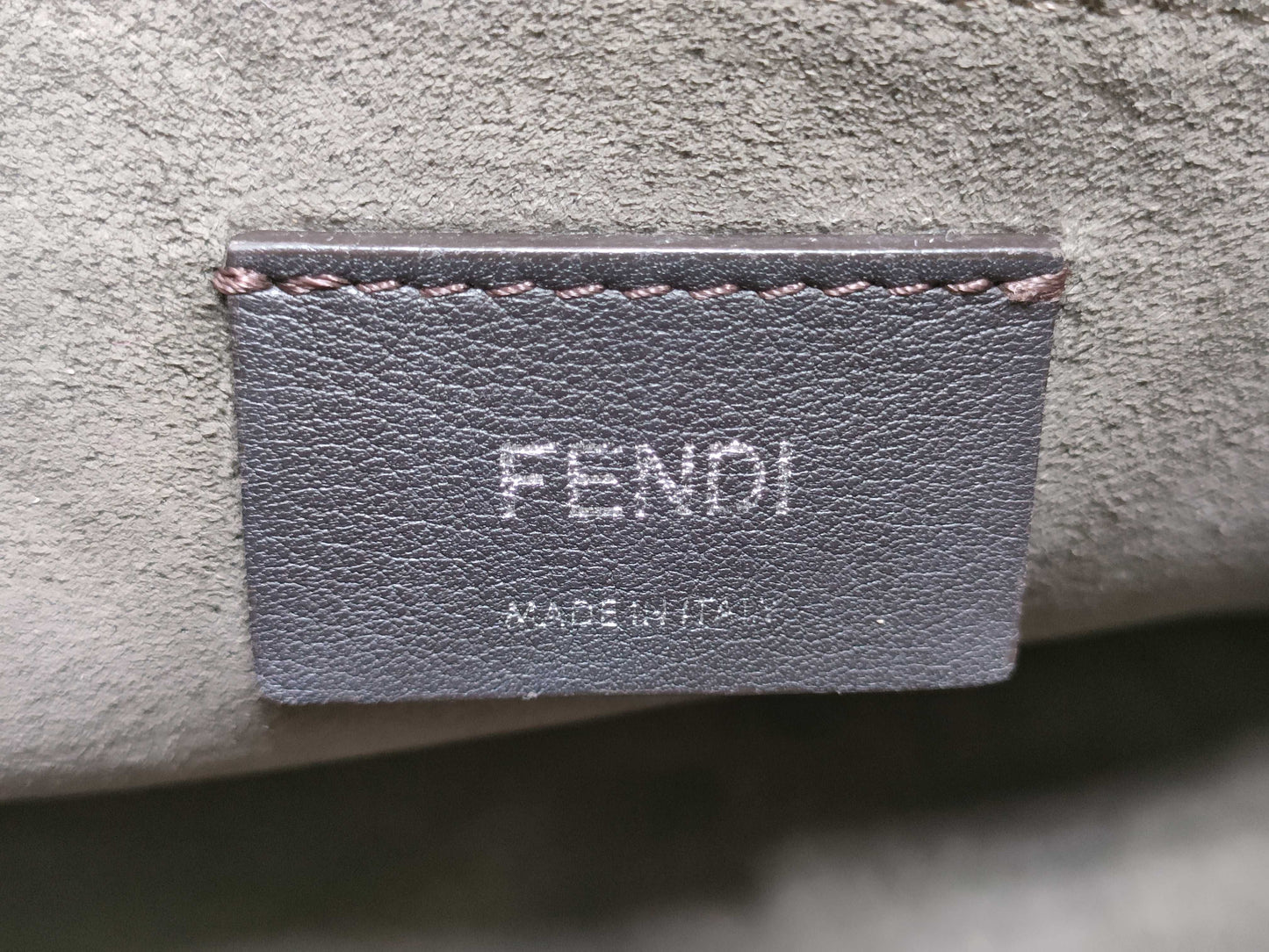 FENDI Canai Shoulder Bag Striped Handbag