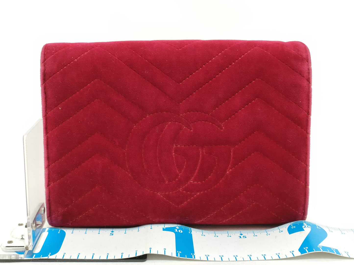 GUCCI Marmont Chain Shoulder Bag Velvet Shoulder Bag