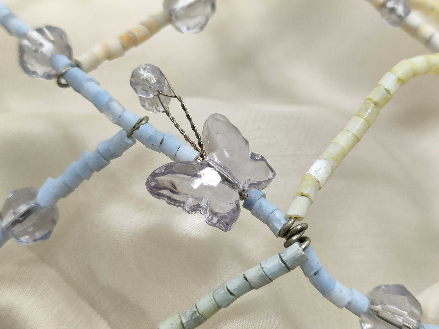 BOTTEGA VENETA Organza Wire Handbag with Beads