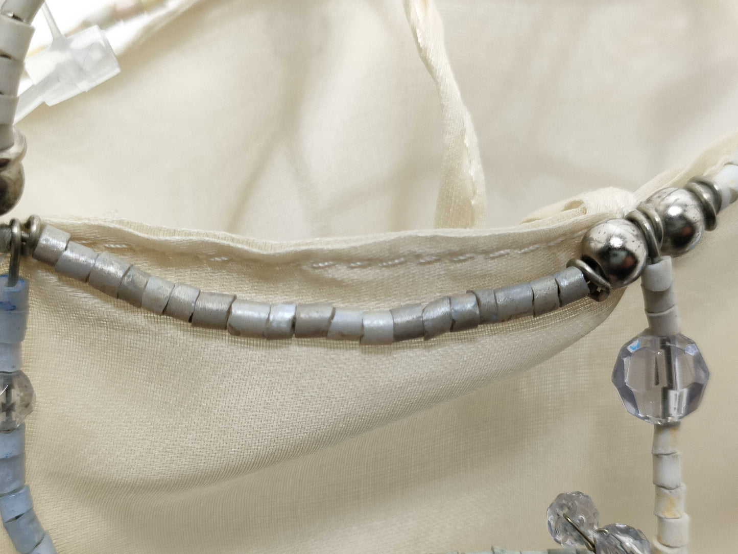 BOTTEGA VENETA Organza Wire Handbag with Beads