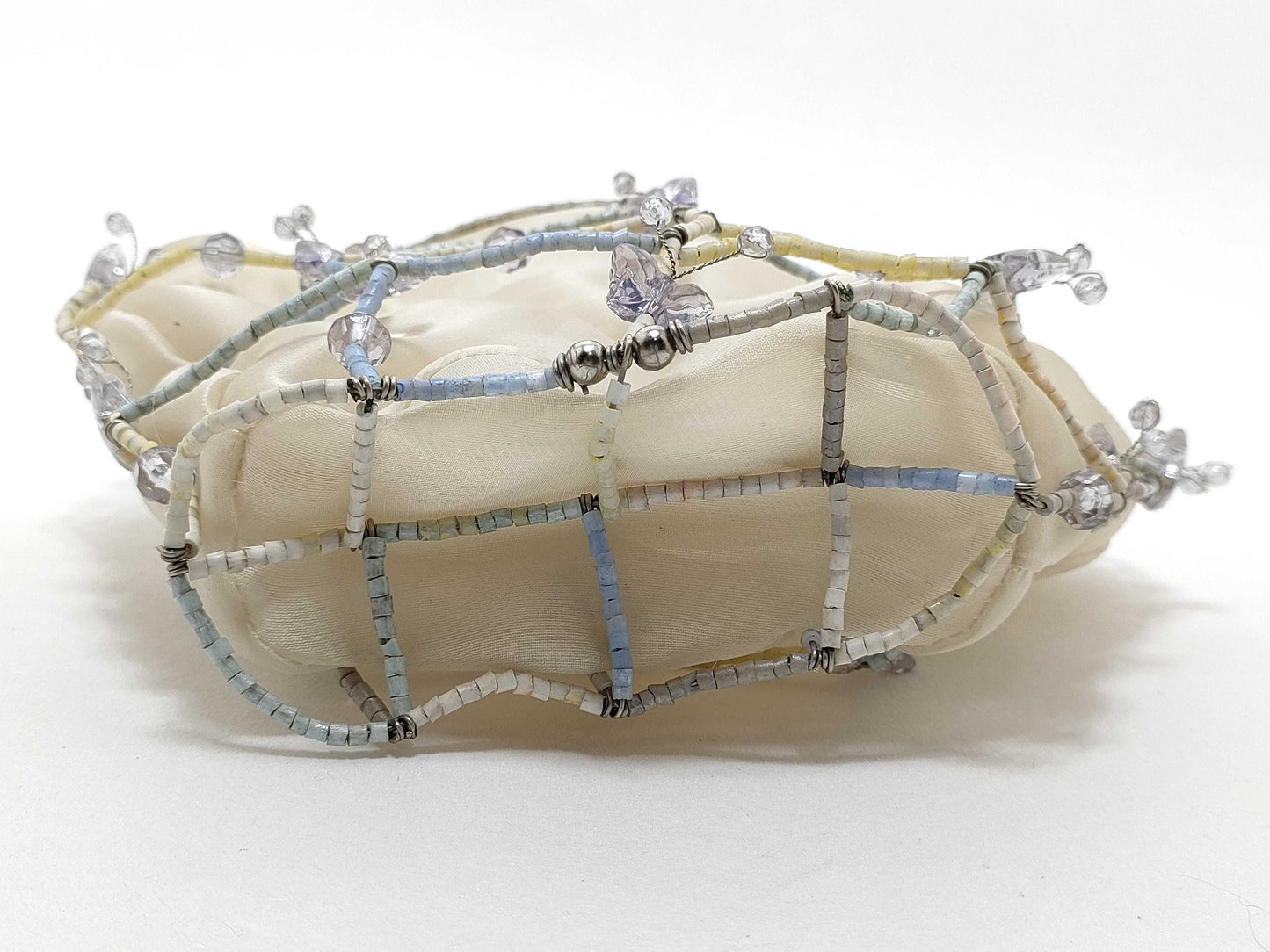BOTTEGA VENETA Organza Wire Handbag with Beads