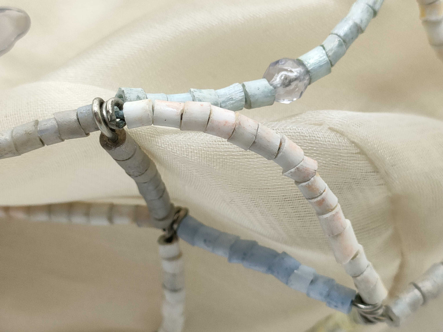 BOTTEGA VENETA Organza Wire Handbag with Beads