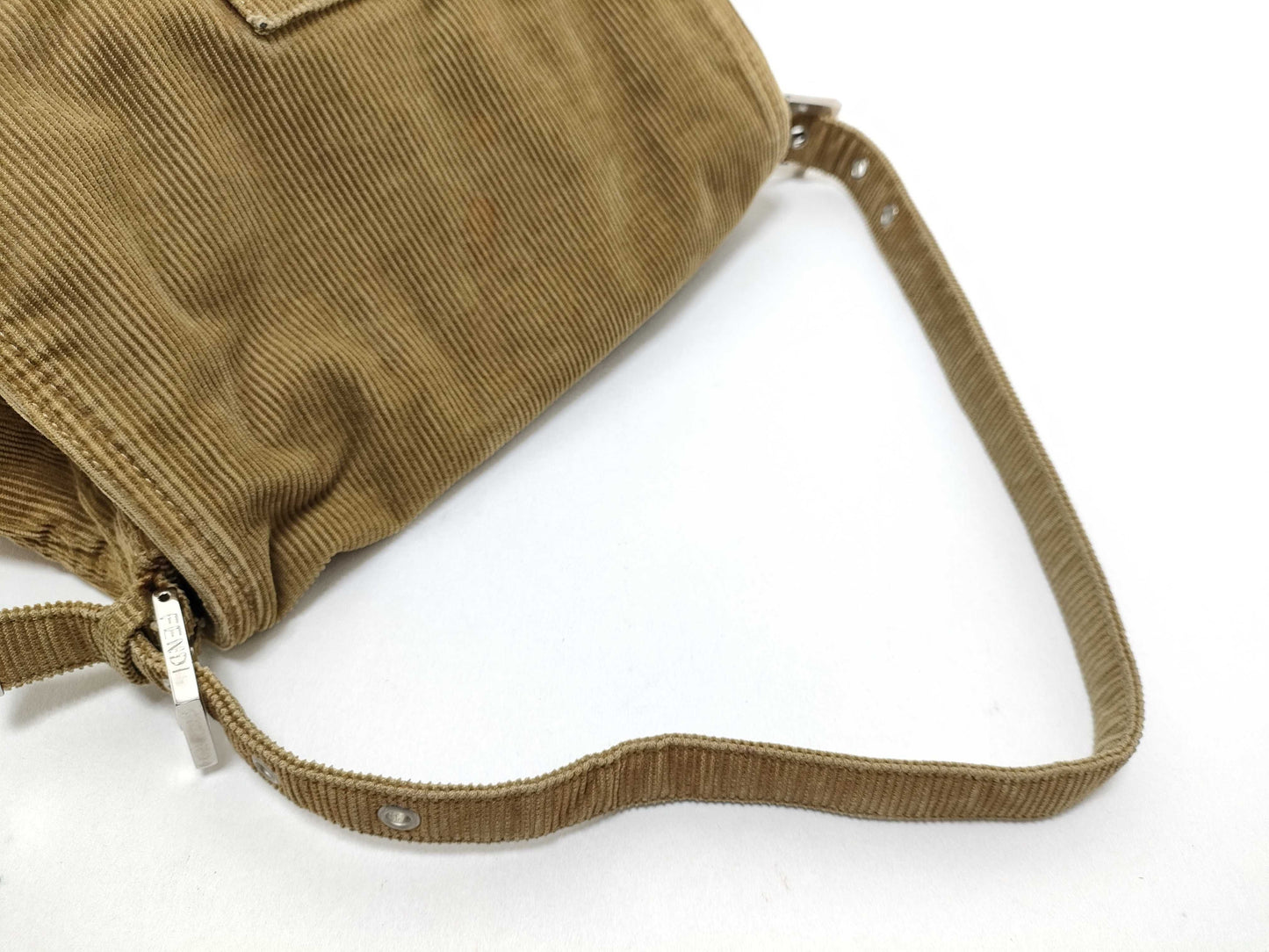 FENDI Mamma Bucket Corduroy Shoulder Bag