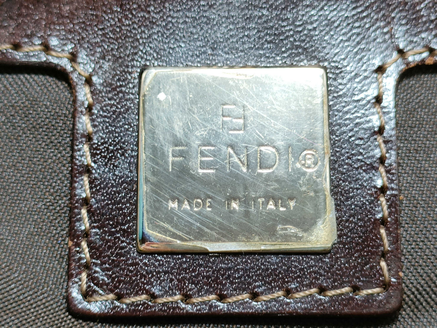 FENDI Mamma Bucket Corduroy Shoulder Bag