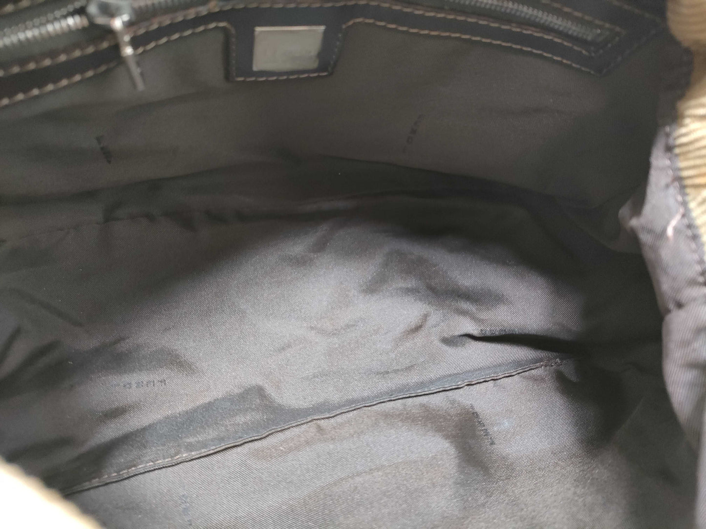 FENDI Mamma Bucket Corduroy Shoulder Bag