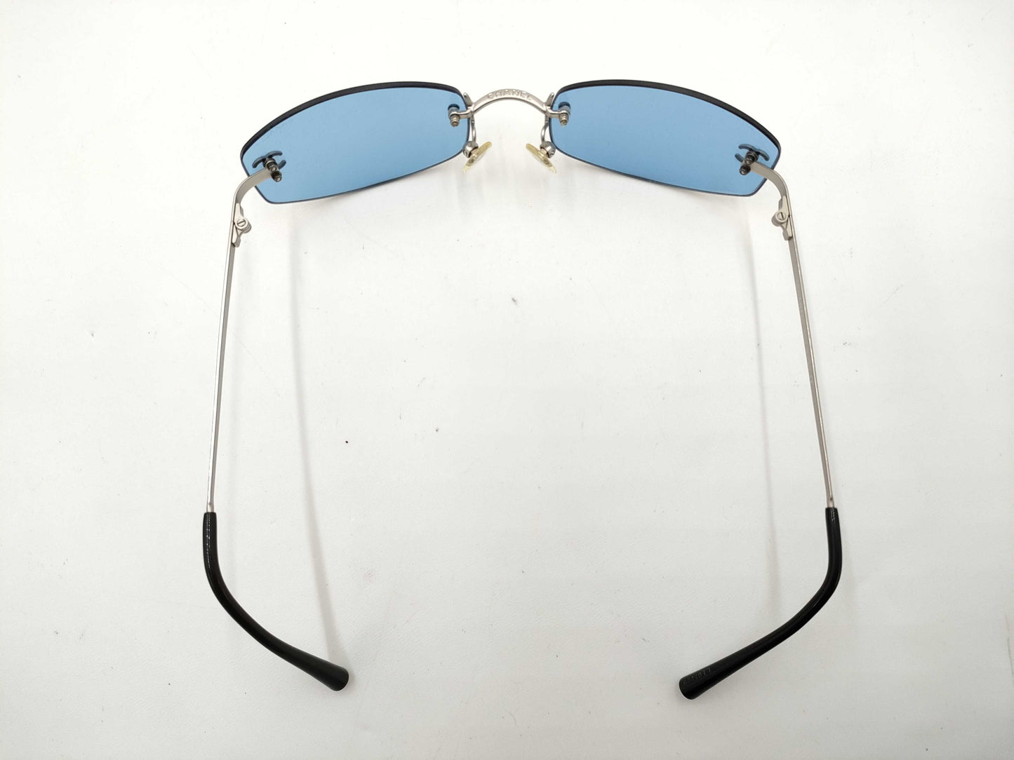 CHANEL Coco Mark Rimless Vintage Sunglasses