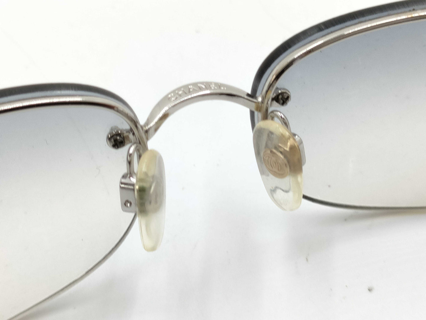 CHANEL Chanel Coco Mark Rimless Vintage Sunglasses
