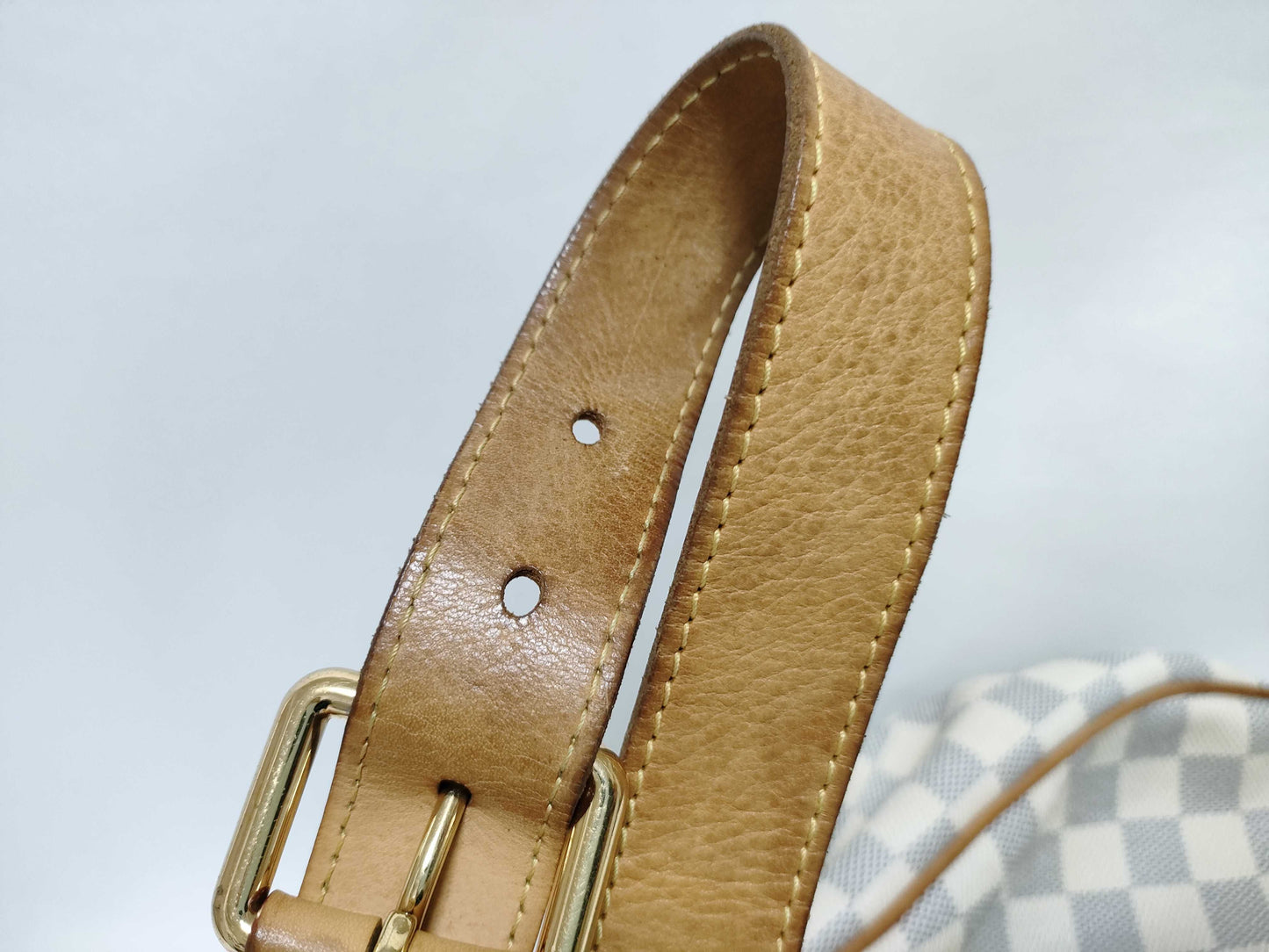LOUIS VUITTON RFID Unverifiable MI2170 Damier Azur LOUIS VUITTON Damier Azur Galliera PM N55215 MI2170 Handbag