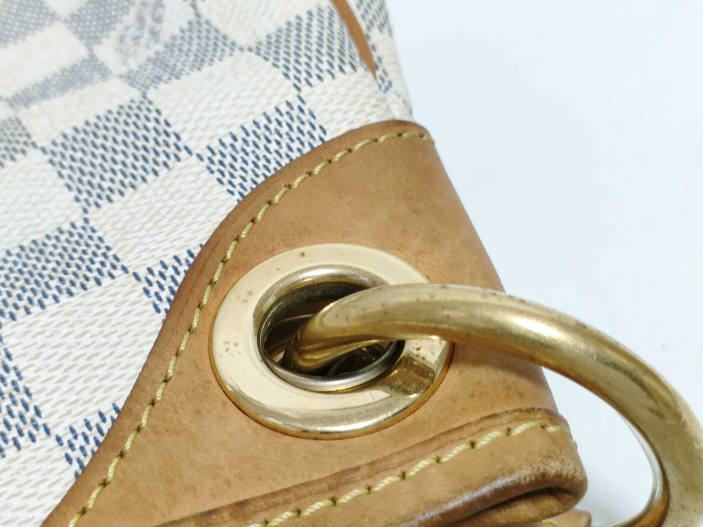 LOUIS VUITTON RFID Unverifiable MI2170 Damier Azur LOUIS VUITTON Damier Azur Galliera PM N55215 MI2170 Handbag