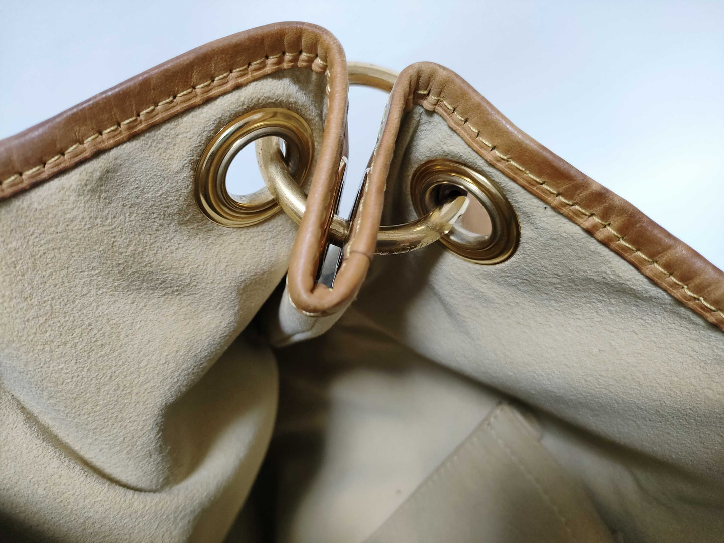LOUIS VUITTON RFID Unverifiable MI2170 Damier Azur LOUIS VUITTON Damier Azur Galliera PM N55215 MI2170 Handbag