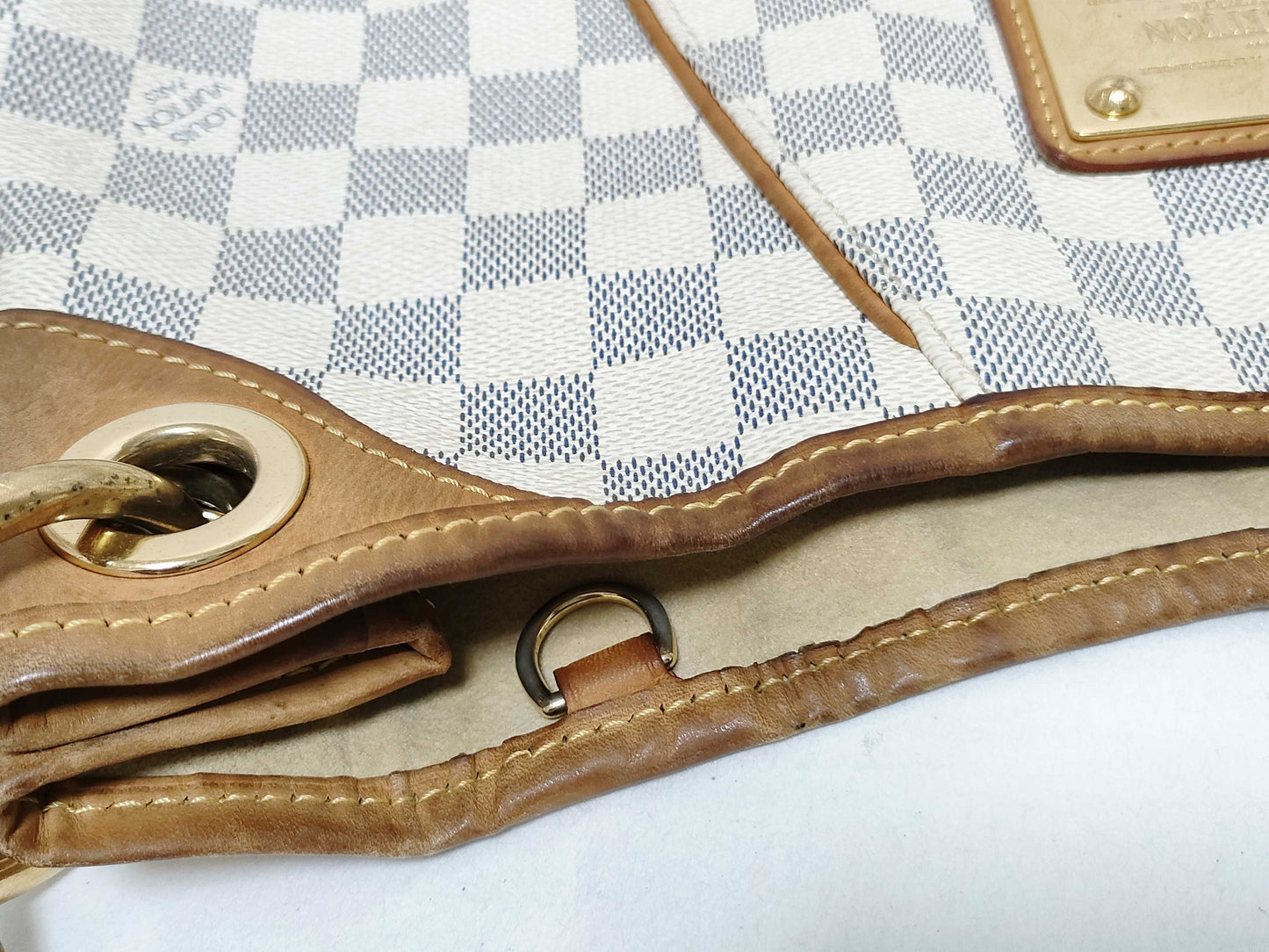 LOUIS VUITTON RFID Unverifiable MI2170 Damier Azur LOUIS VUITTON Damier Azur Galliera PM N55215 MI2170 Handbag