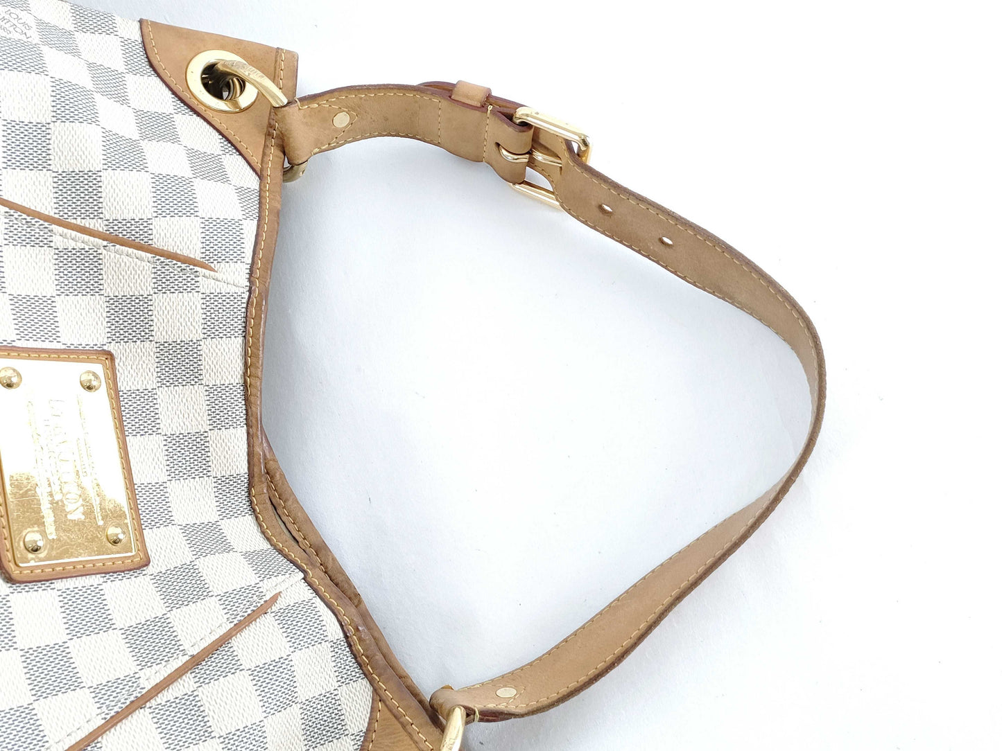 LOUIS VUITTON RFID Unverifiable MI2170 Damier Azur LOUIS VUITTON Damier Azur Galliera PM N55215 MI2170 Handbag