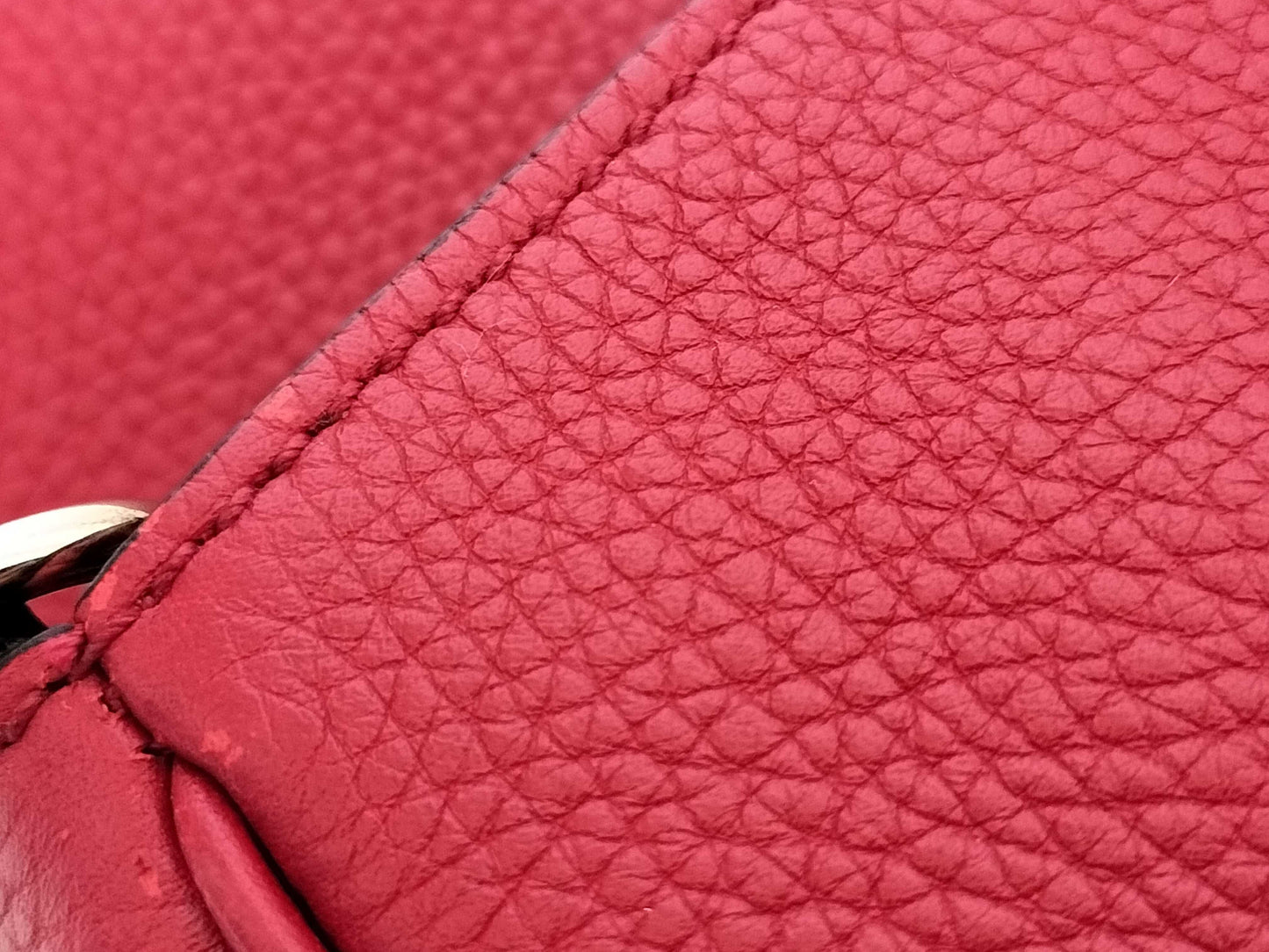 GUCCI GUCCI Double G Soho Chain Shoulder Bag Red Shoulder Bag