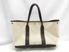 HERMES Garden Party PM Maroon Toile H Handbag