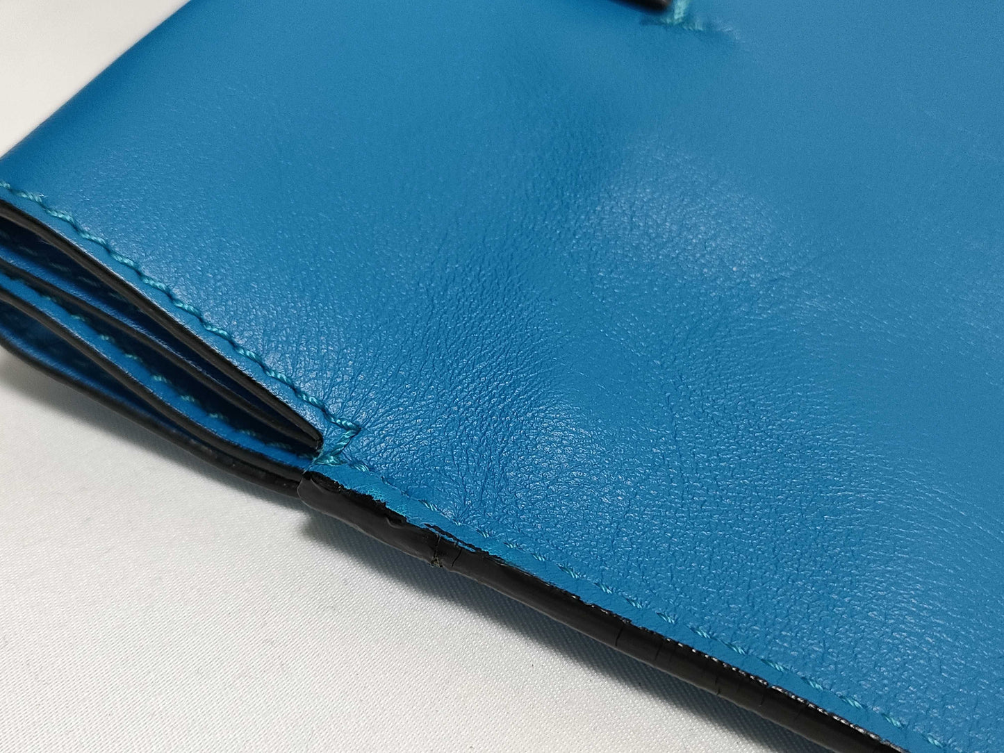 LOEWE Leather Anagram Tote Bag, Blue, 261507