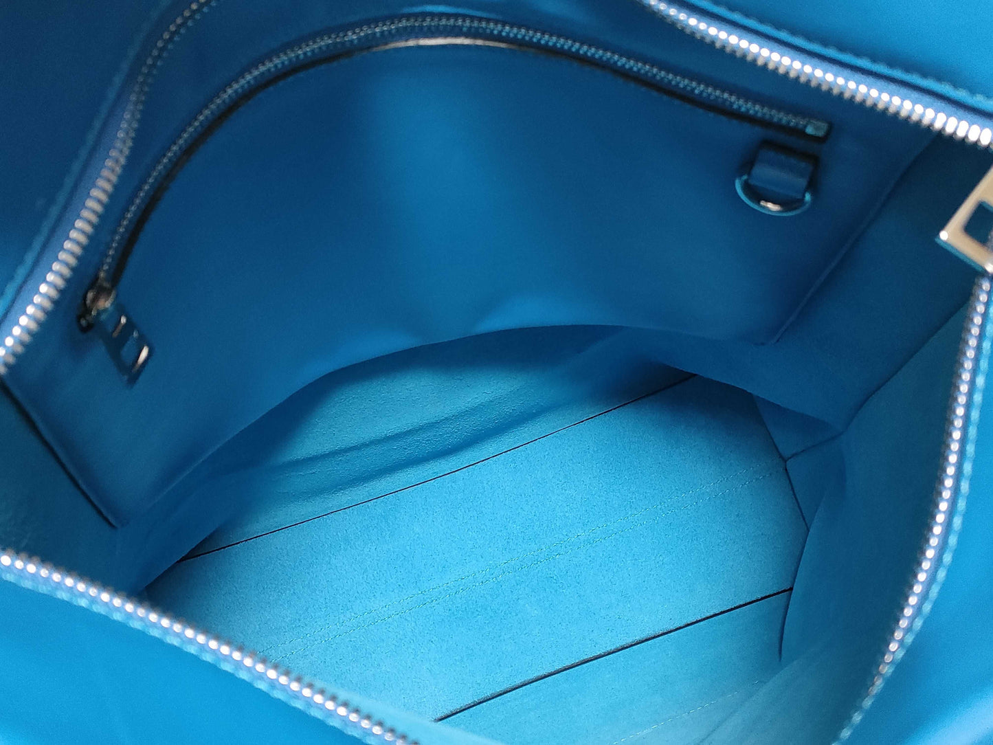 LOEWE Leather Anagram Tote Bag, Blue, 261507