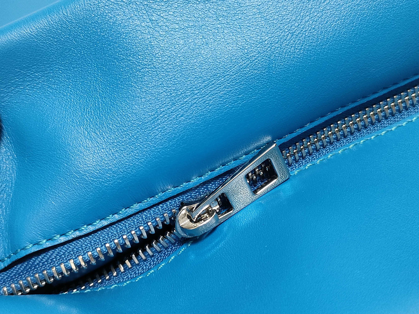 LOEWE Leather Anagram Tote Bag, Blue, 261507