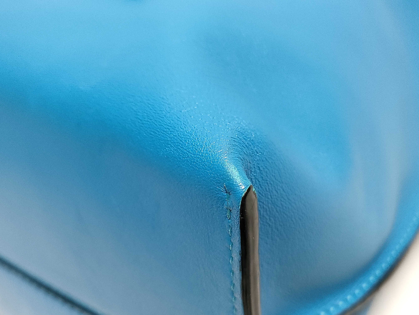 LOEWE Leather Anagram Tote Bag, Blue, 261507