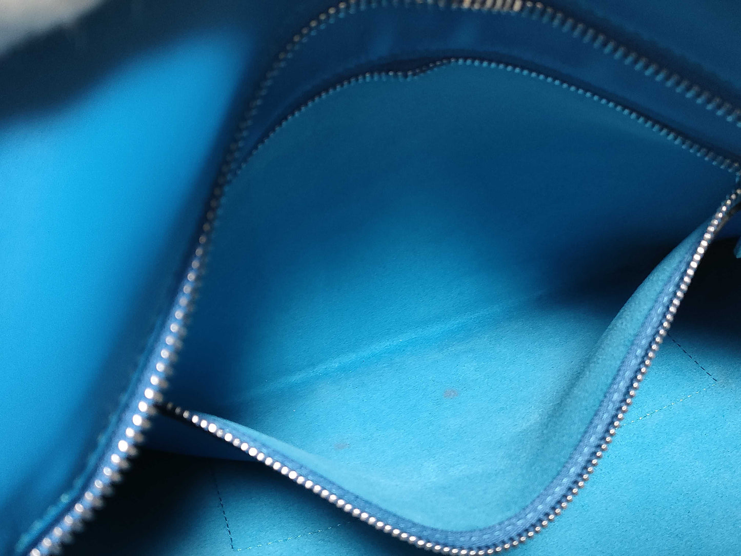 LOEWE Leather Anagram Tote Bag, Blue, 261507