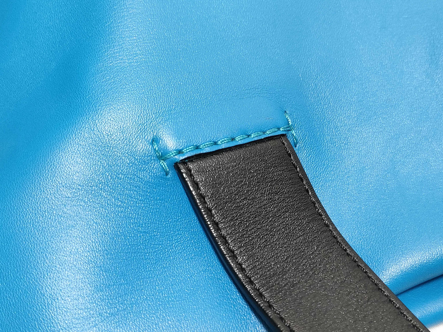 LOEWE Leather Anagram Tote Bag, Blue, 261507
