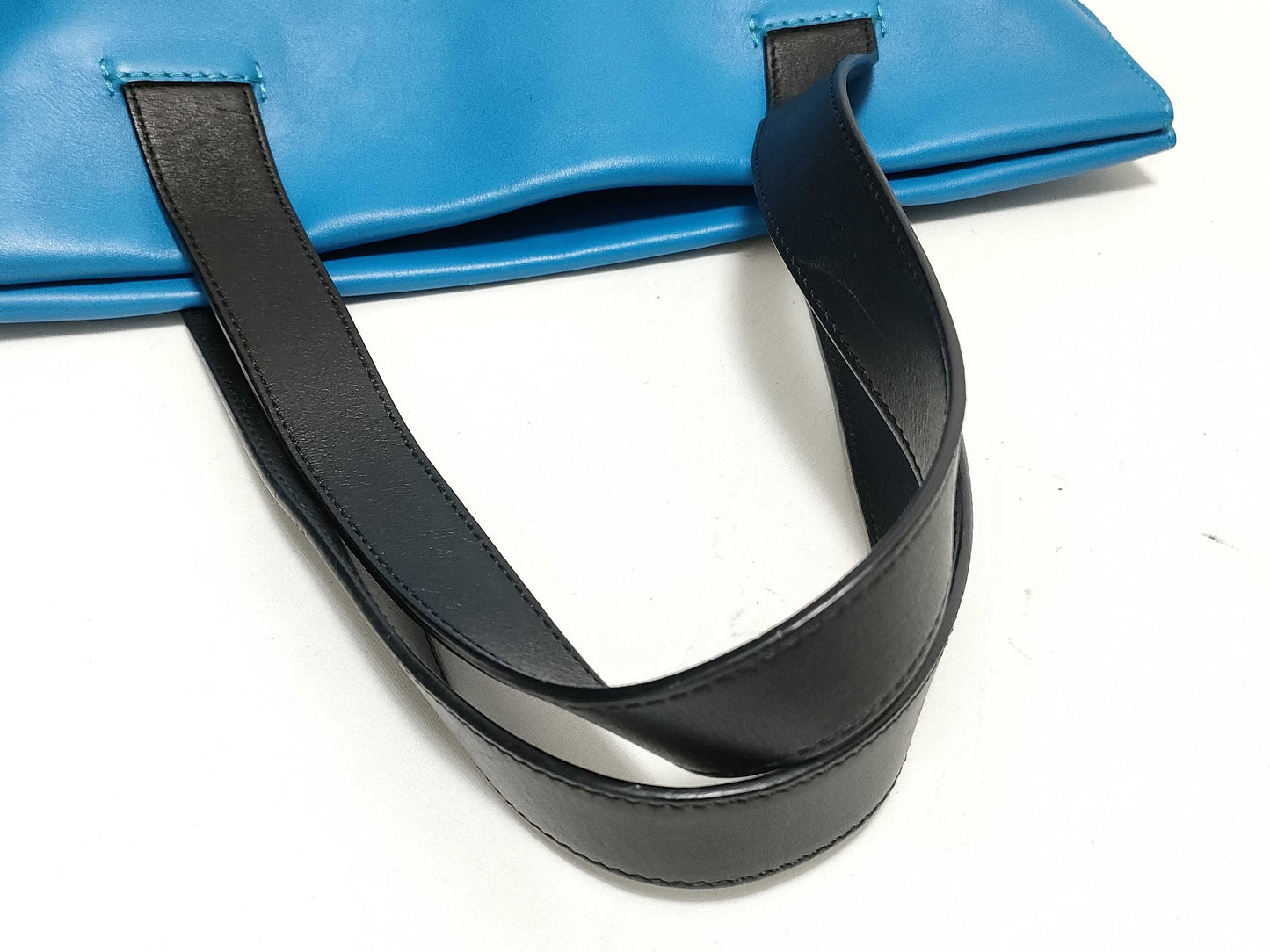 LOEWE Leather Anagram Tote Bag, Blue, 261507