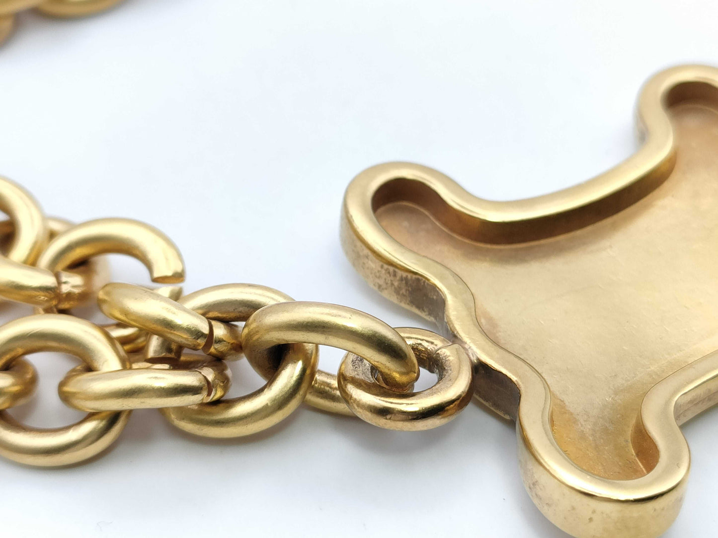 CELINE Necklace Gold Logo Large Logo Necklace