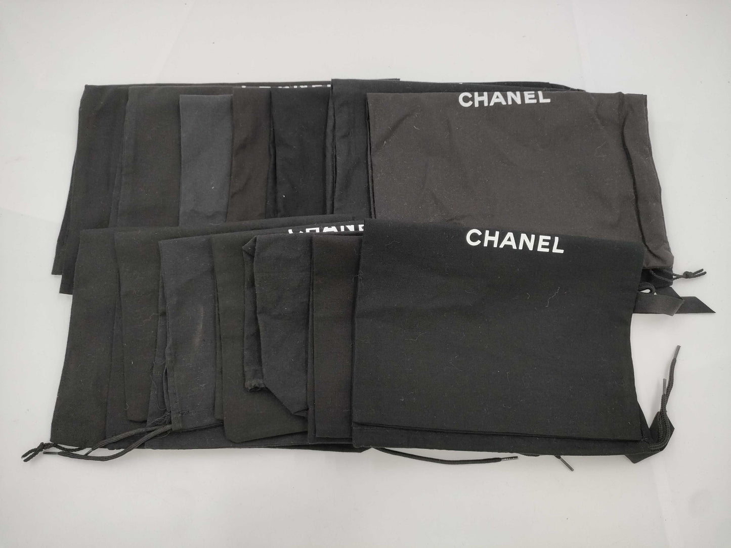 CHANEL Drawstring Storage Bags, Set of 14, Storage Bags