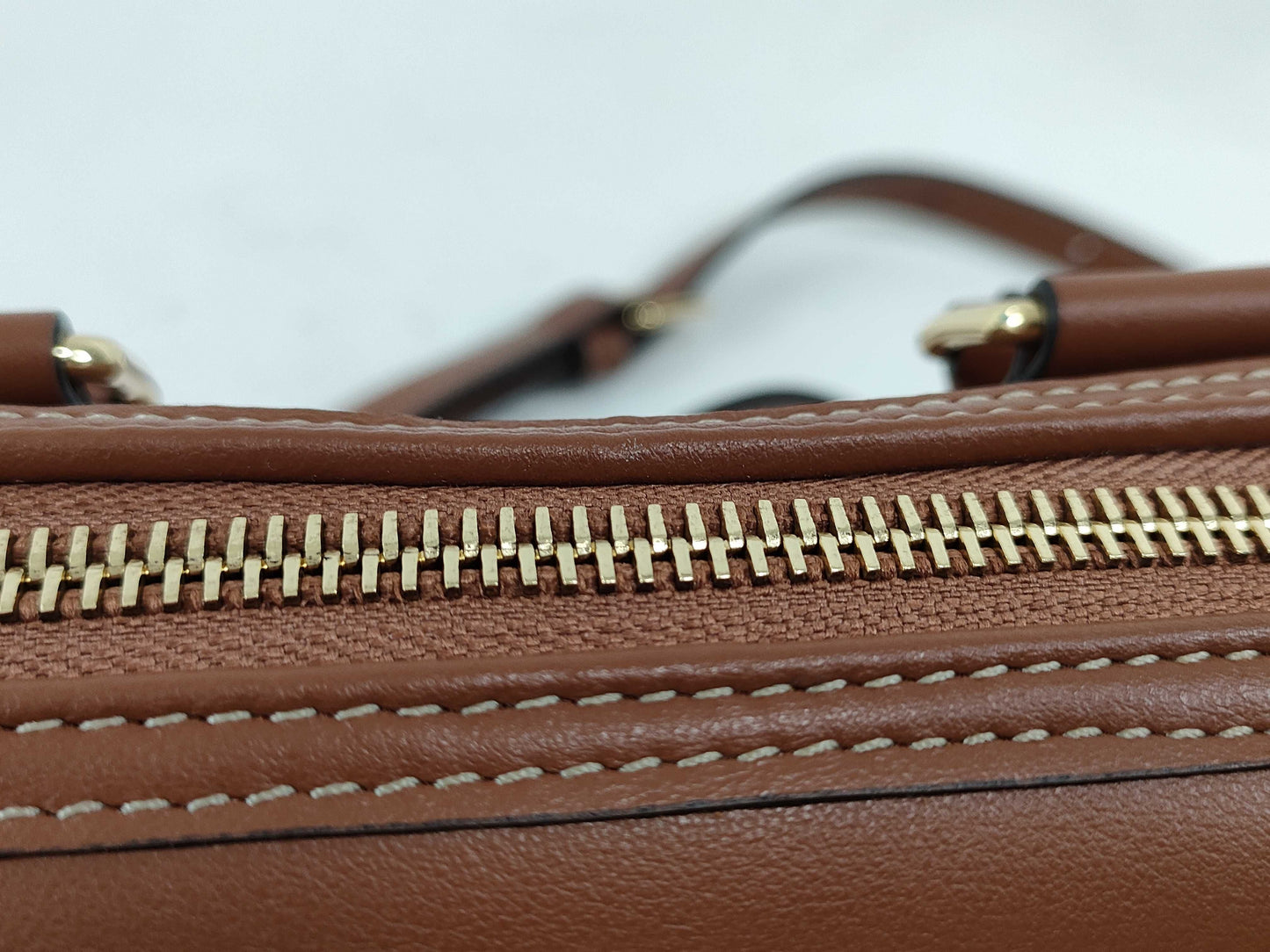 CELINE Small Boston Cuir Triomphe Leather Brown Shoulder Bag/Handbag