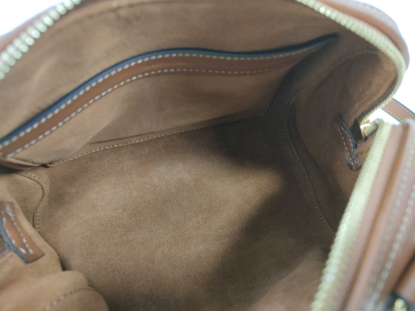 CELINE Small Boston Cuir Triomphe Leather Brown Shoulder Bag/Handbag