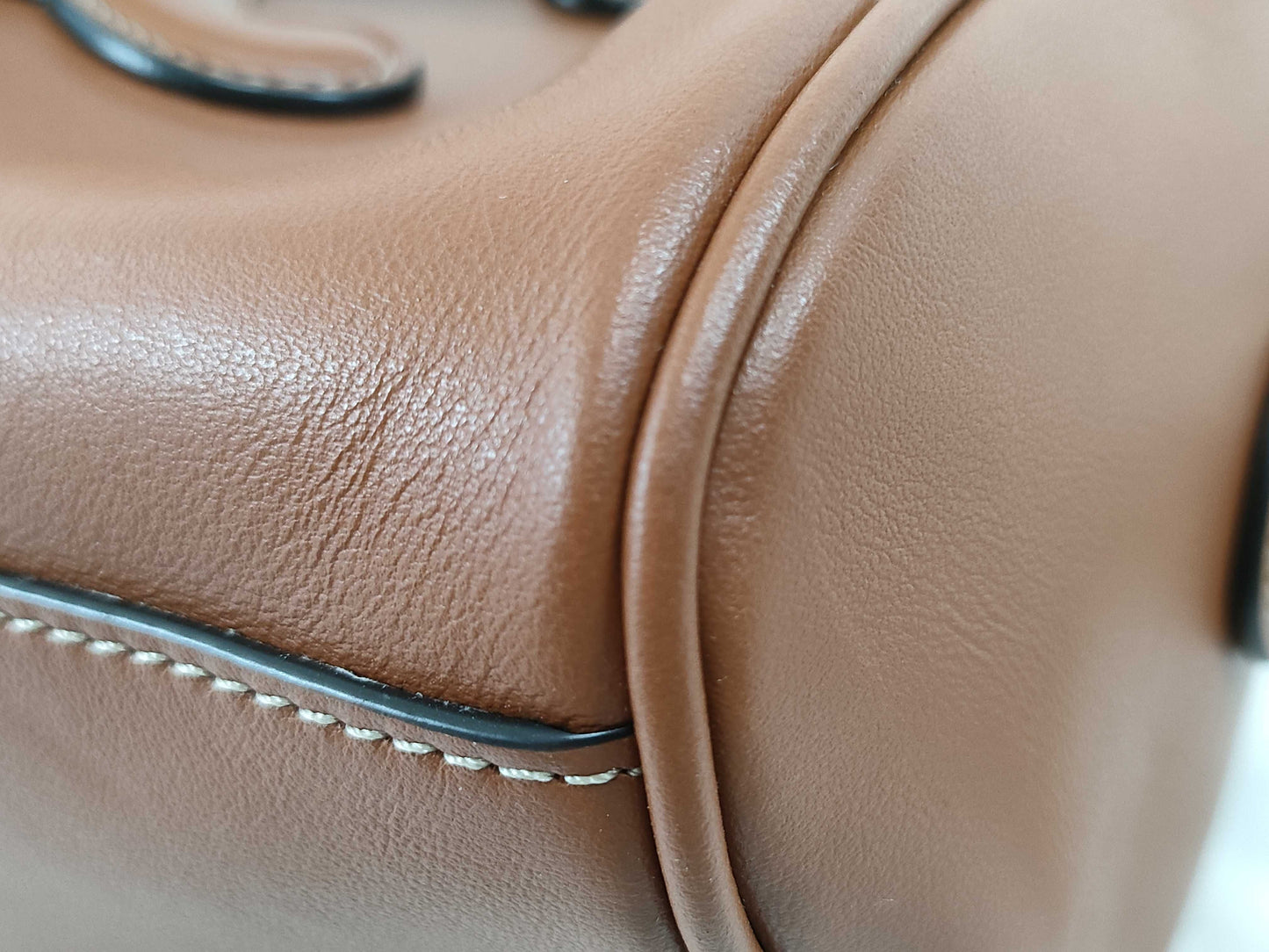 CELINE Small Boston Cuir Triomphe Leather Brown Shoulder Bag/Handbag