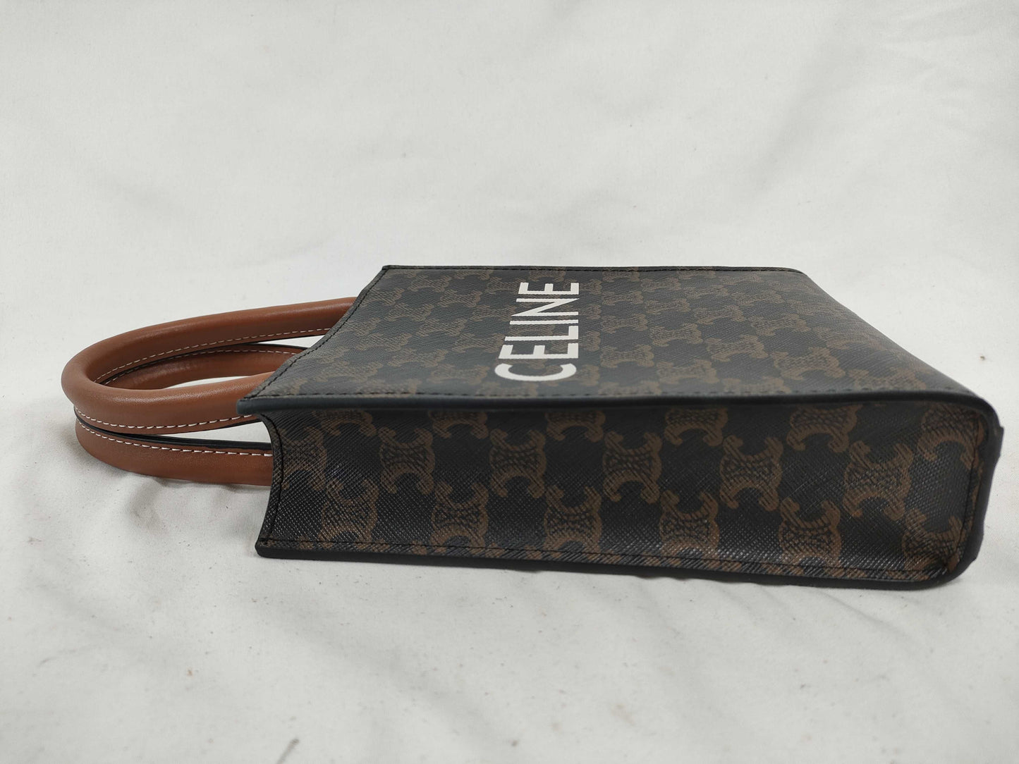 CELINE Triomphe Mini Vertical Cabas Shoulder Bag