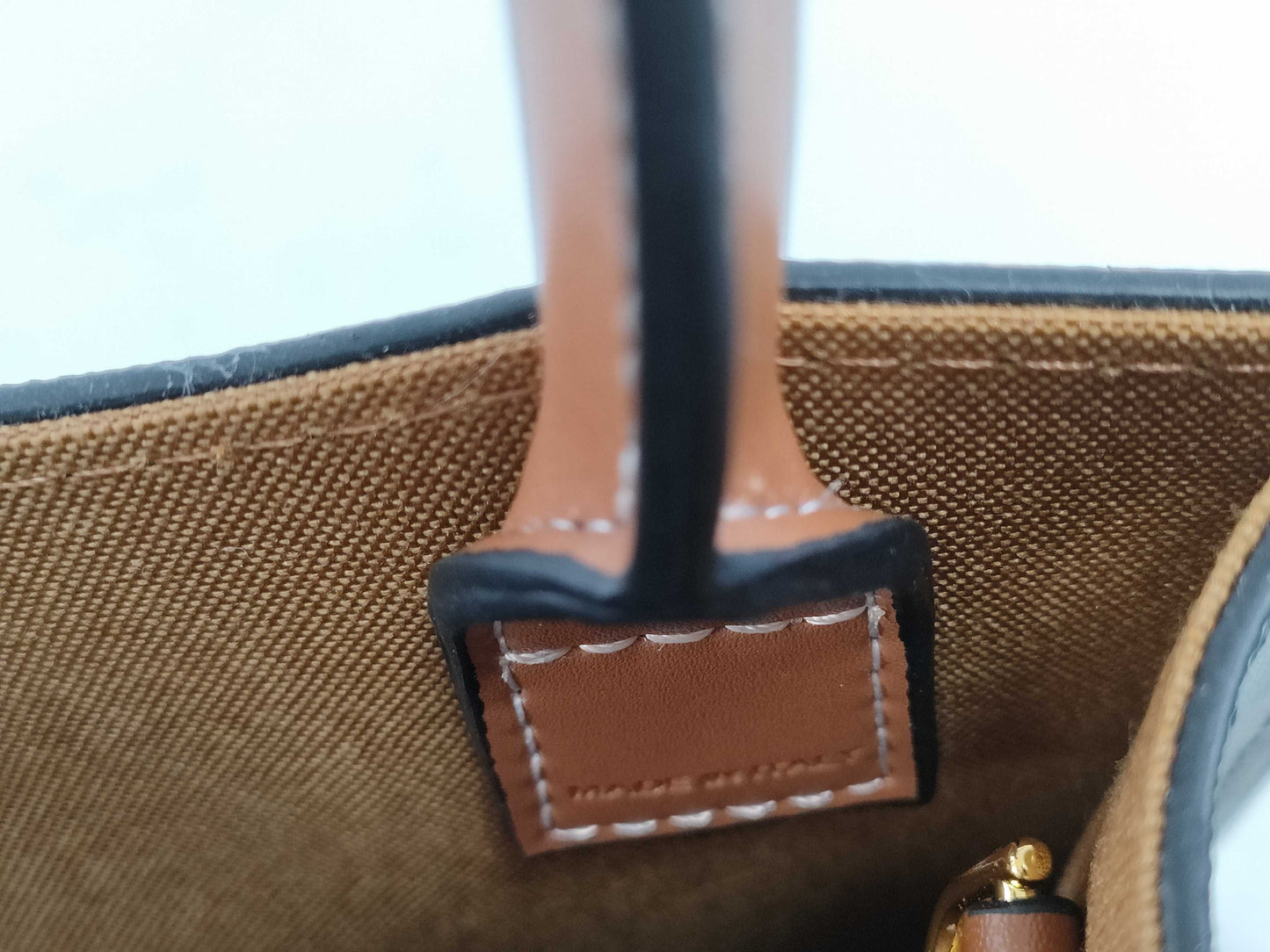 CELINE Triomphe Mini Vertical Cabas Shoulder Bag