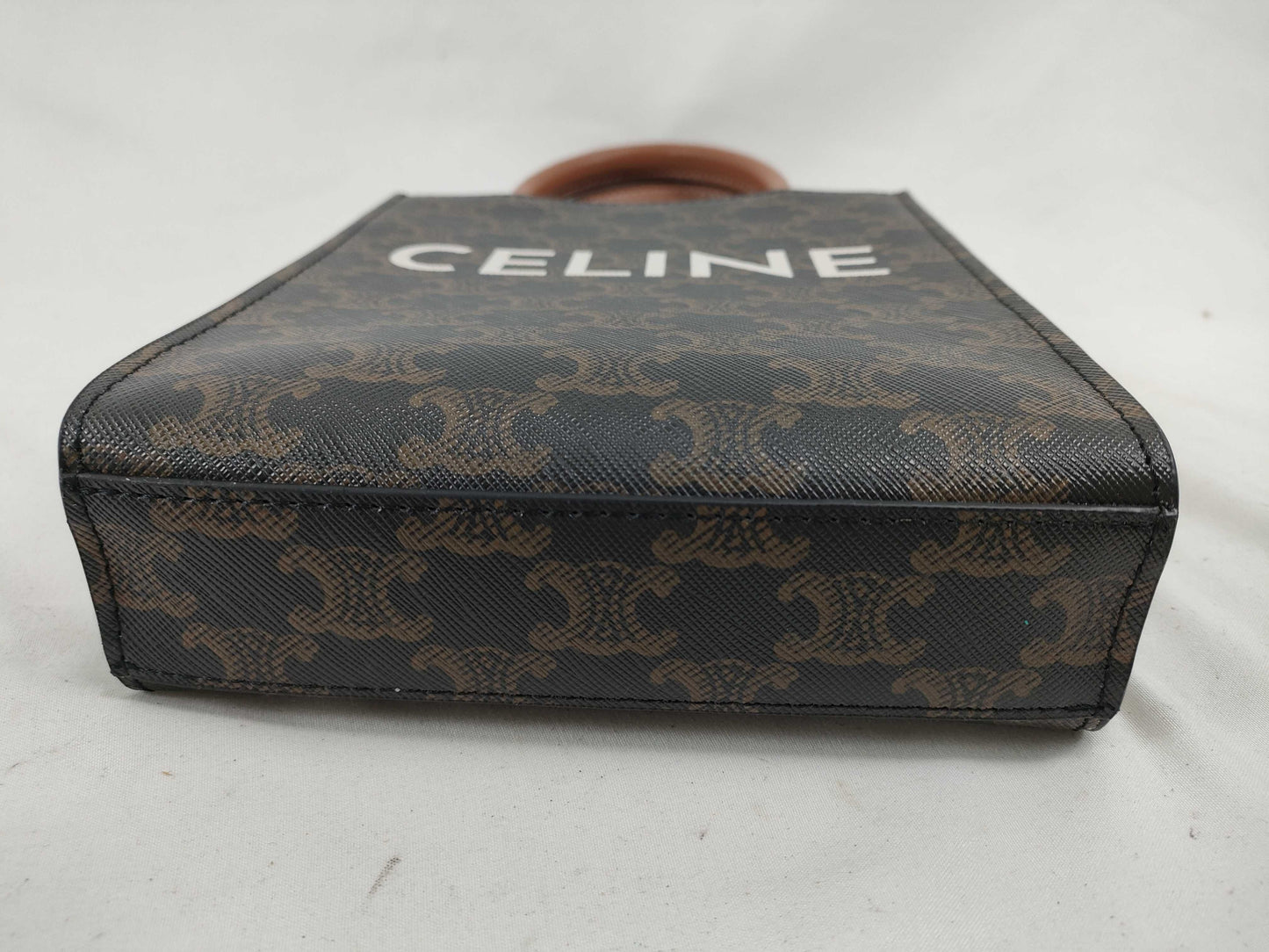 CELINE Triomphe Mini Vertical Cabas Shoulder Bag