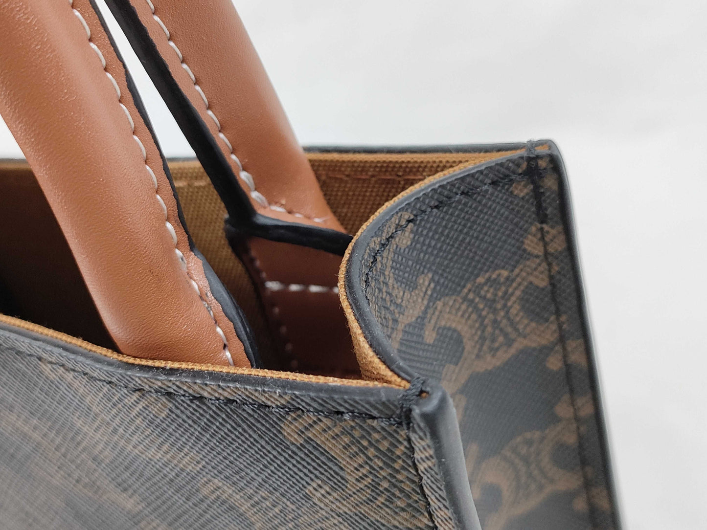 CELINE Triomphe Mini Vertical Cabas Shoulder Bag