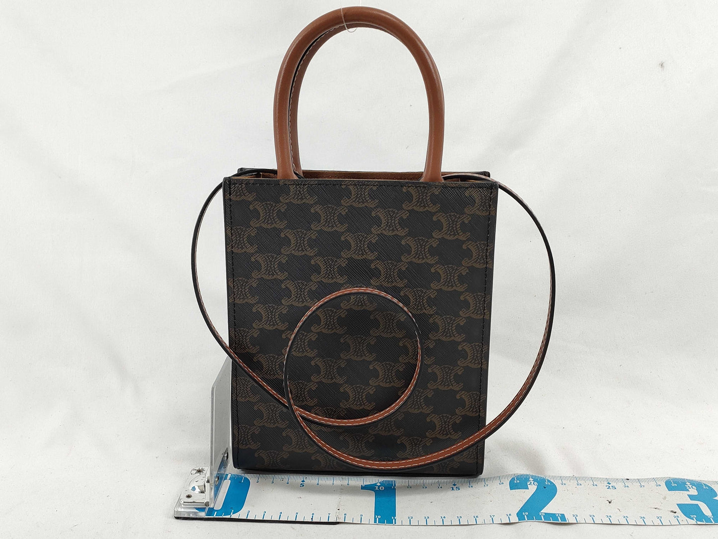 CELINE Triomphe Mini Vertical Cabas Shoulder Bag