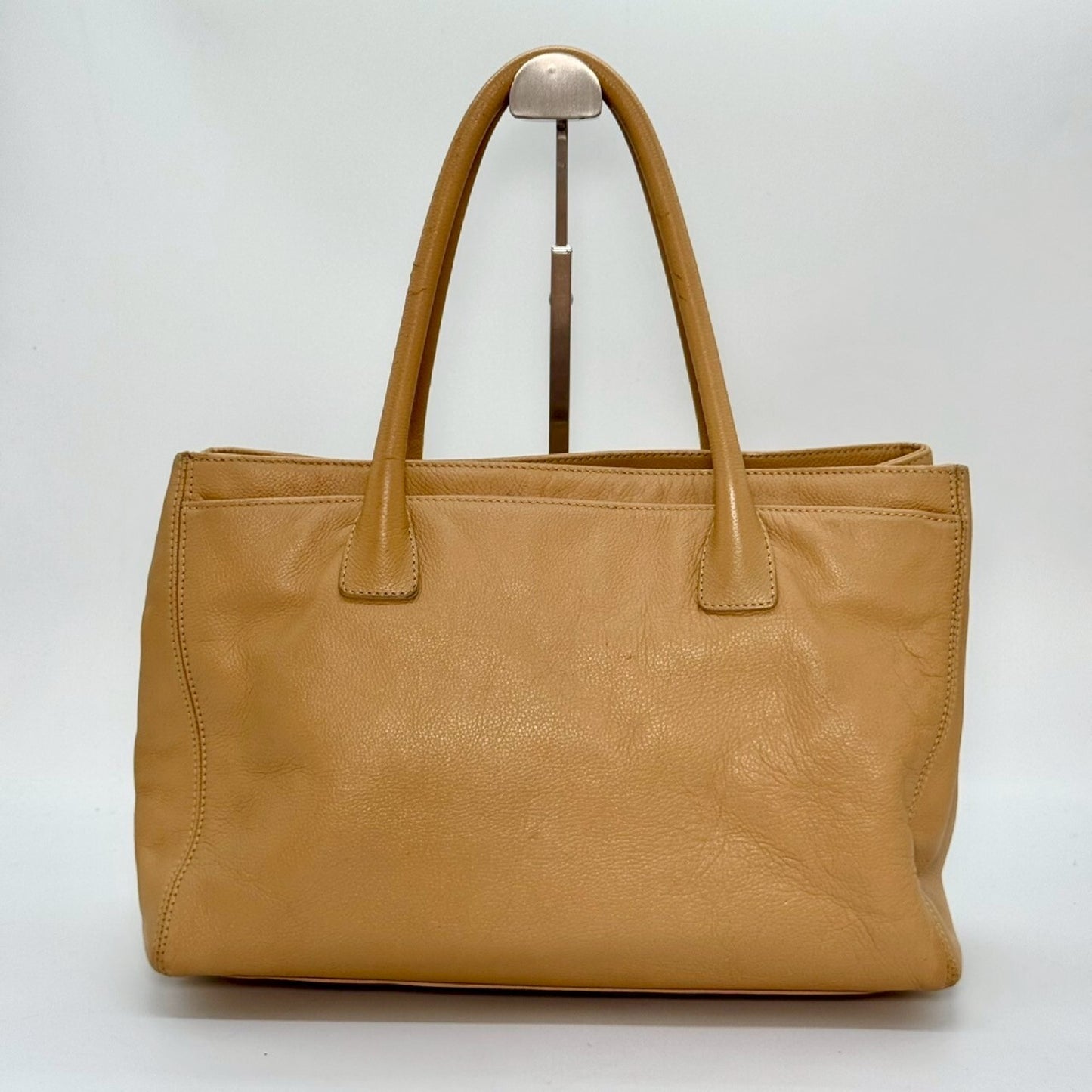 CHANEL Caviar Leather Executive Tote, Beige, 9871188 Tote Bag